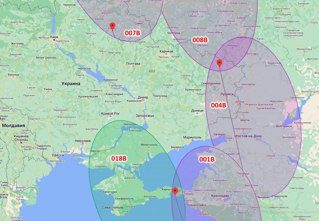 Покрытие Ямал-601 лучи ДНР, ЛНР, Новороссия, Крым, Херсон
